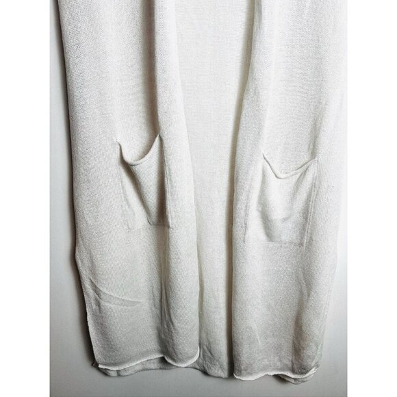 Eileen Fisher Cardigan Womens Size Small White Sweater - Picture 4 of 10